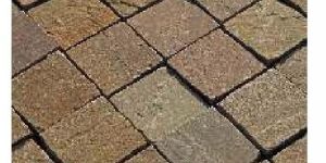Yellow Brown Stone Cobbles