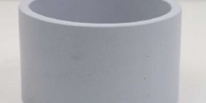 Grey Cement Candle Jar