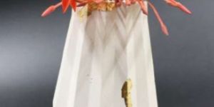 Jar Shaped Table Top Concrete Flower Vase