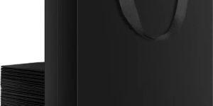Plain Black Paper Bag