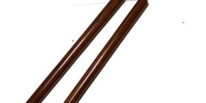 Wooden Stick with Silver Skull Head Handle