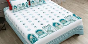 Sanchi Printed Double Bedsheet