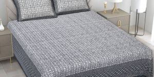 Tulip Printed Double Bedsheet