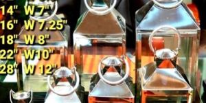 Stainless Steel Glass Lantern