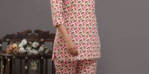 Ladies Cotton Printed Night Suit