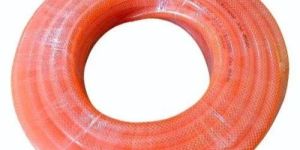 Orange PVC Braided Hose Pipe