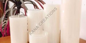 White Pillar Candles