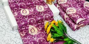 PINK COTTON SAREES WITH PRINTED DESIGN