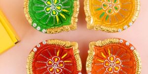 Vibrant Clay Diya