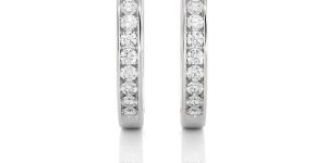 White Gold Lab Grown Diamond Earring