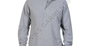 Mens Full Sleeve Cotton Polo T-Shirts