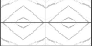 Versale White Bookmatch Glossy Porcelain Tiles