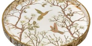 Wooden Printed Round Tray