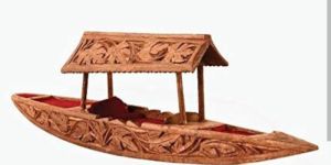 Wooden Carving Handicraft Boat