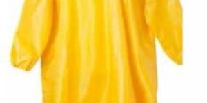 Yellow Polyester with PVC Coating Long Rain Coat