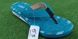 Ladies Blue Heel Slippers