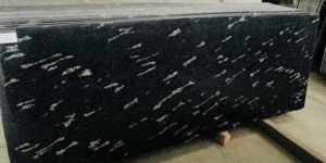 Fish Black Granite Slabs