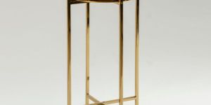 Tall Gold Side Table