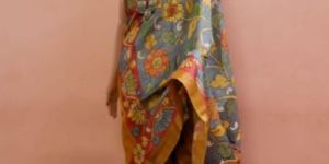 Tussar Silk Kalamkari Sarees
