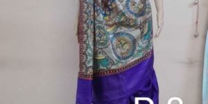 Tussar Silk Madhubani Sarees