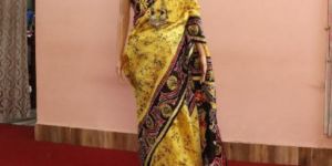 Silk Hand Batik Printed Sarees