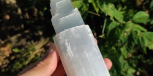 15 Cm Selenite Crystal Stone Tower