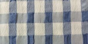 Polyester Cotton Lycra Check Fabric