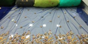 Daman Embroidered Sequence Net Fabric