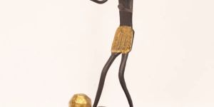Wrought Iron Football Player Figurine