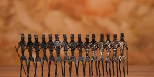 Wrought Iron Group Dancing Sculpture