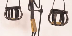 Wrought Iron Palanquin Candle Holder