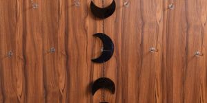 Wrought Iron Sun and Moon Wall Hanging