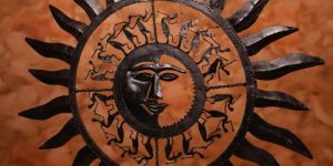 Wrought Iron Sun Wall Hanging