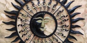 Wrought Iron Sunshine Wall Hanging