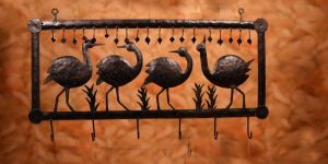 Wrought Iron Swan Wall Hanging