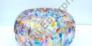 Rainbow Glass Candle Holder