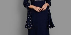 Rayon Straight Kurta Palazzo Dupatta Set