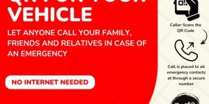 Ownix Emergency QR Stickers for Car