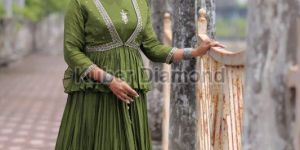 Ladies Full Stitched Designer Gown with Jacket