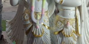 Marble Radha Krishna Moorti