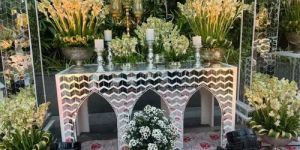 Wedding Mirror Glass Table