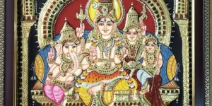 Shiv Parivar Tanjore Painting