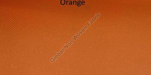 Plain Orange Non Woven Fabric
