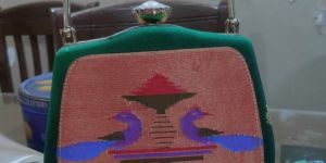 Paithani Pure Silk Clutch Bag