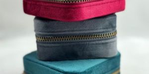 Velvet Jewellery Organiser Box