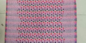 Ladies Purple Color Embroidered Wool Shawl