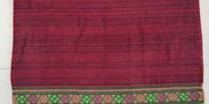 Red Woolen Stripes Kullu Shawl