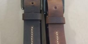Stitched Design Mens Leather Belt