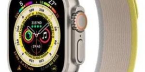 First Copy Apple Watch Ultra Yellow & Beige Trail Loop