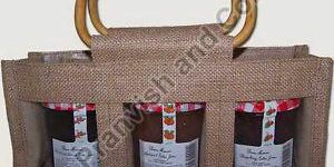 Wooden Handle Jute Bag